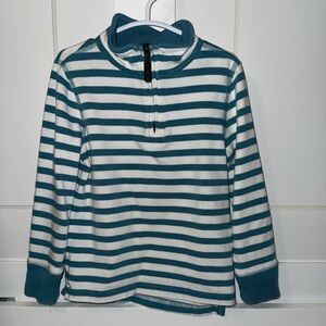 Crewcuts Teal and White Striped Sweatshirt